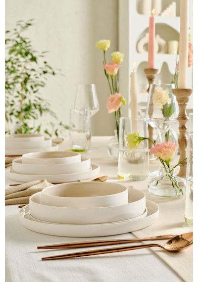 Karaca  Earth Collection Finesse 24 Parça 6 Kişilik Yemek Takımı Bej