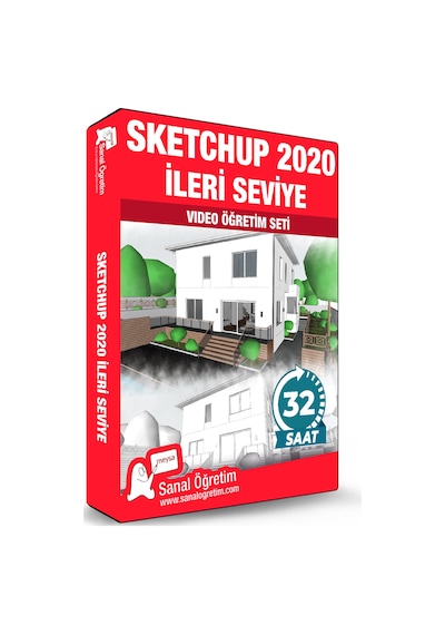 Sketchup 2020 İleri Seviye Video Ders Eğitim Seti