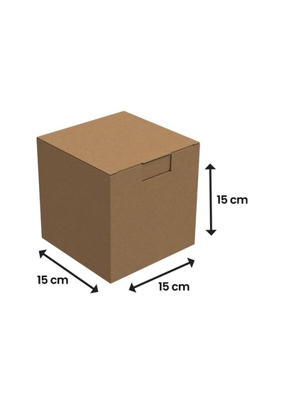 15x15x15-25 Adet Kilitli E Ticaret Karton Kargo Kutusu 1