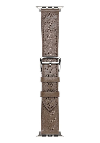 Watch Ultra 49mm Uyumlu Krd-76 Pu Deri Kordon Strap Kayış Clo- Turuncu
