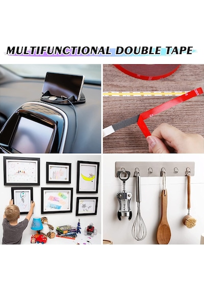 3M Çift Taraflı Güçlü Ince Bant 12 mm Genişlik X 5 Metre