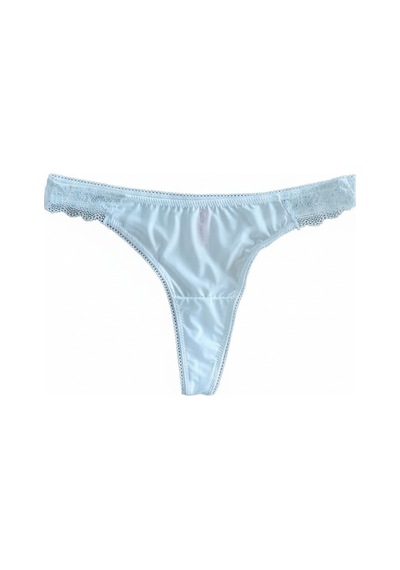 Bonbon Kadın Dantelli Simli Mikro Kumaş Krem Renk String Bb2082