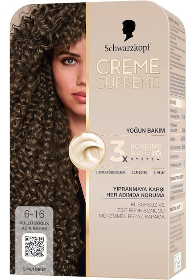 Creme Supreme Saç Boyası 6-16 Küllü Soğuk Açık
