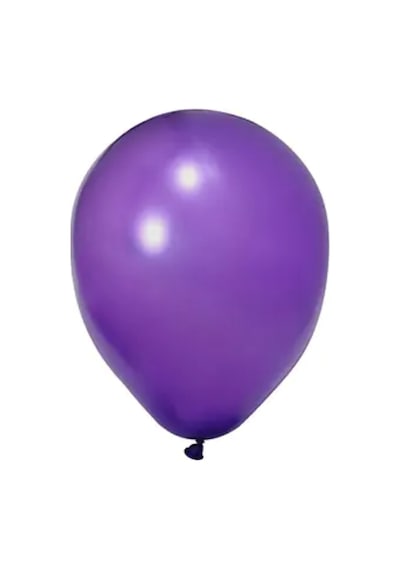 20 Adet 12 İnç 30 Cm Metalik Mor Balon Doğum Günü Süsleme Mor