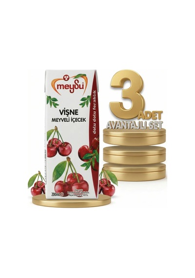 Meysu Nektar Vişne 3x200 Ml