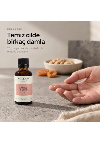 Kayısı Çekirdeği Yağı,%100 Saf, Soğuk Sıkım, 50 Ml