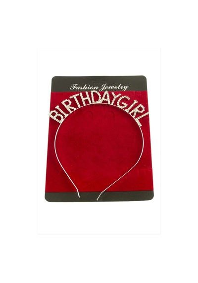 Birthday Girl Doğum Günü Kızı Yazılı Taşlı Taç Çok Renkli