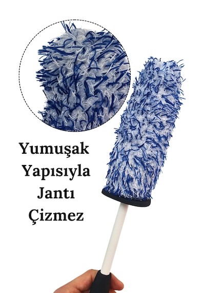 Yumuşak Mikrofiber Jant Temizleme Fırçası Oto Jant Yıkama Fırçası