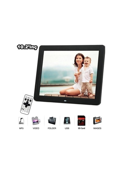 10 Inç Lcd Ekran Dijital Fotoğraf Çerçevesi Müzik Çalma Video+mp3 Diğer