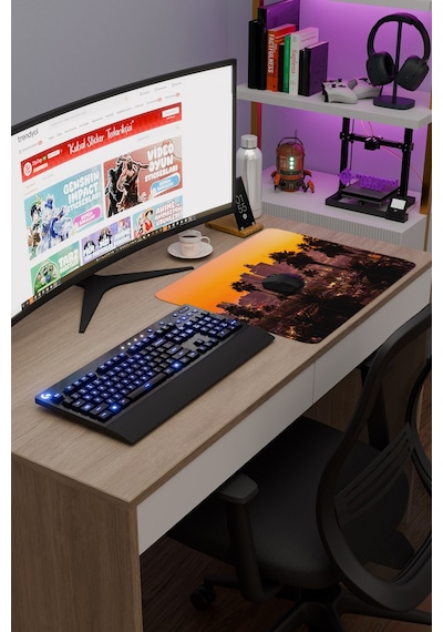 Kaliforniya Abd V5 48x40 Xl Gaming Kauçuk Kaymaz Taban Mouse Pad Fare Altlığı