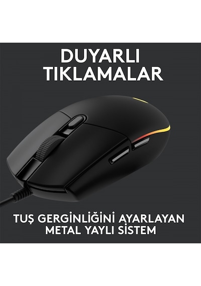 LOGITECH G G102 LIGHTSYNC 8000-DPI RGB OYUNC   MOUSE 910-005823
