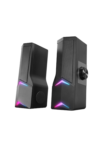 Rampage Elegant X10 2.0 Bluetooth'lu Rms 3w 2 Rgb Işıklı Multimedia Usb 5v 45db Gaming Oyuncu Speaker
