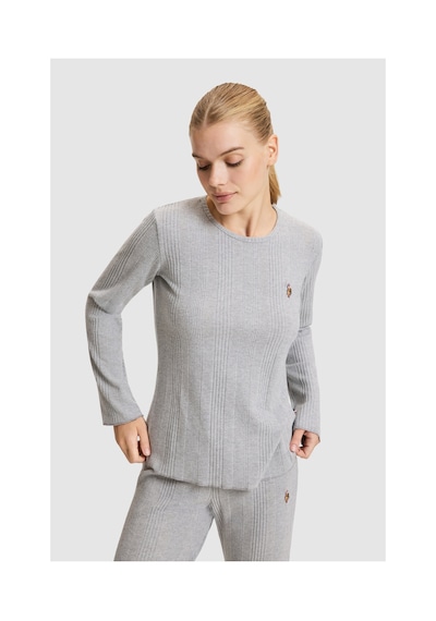 U.S. Polo Assn. Kadın Gri Pijama Takımı 50333655-vr024