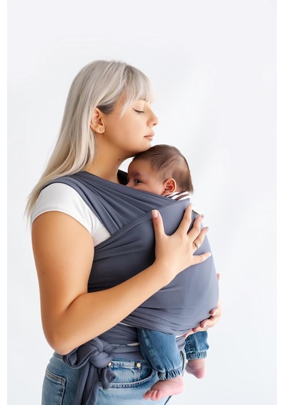 Pamuklu Esnek Wrap Sling- Bebek Taşıma Şalı-bebeklere Uygun Premium Kumaş