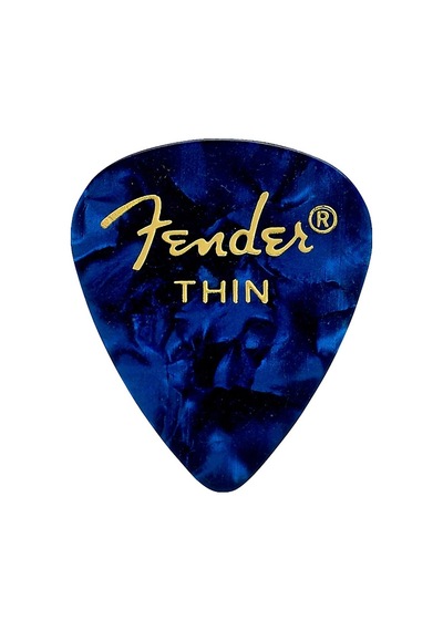 Fender 351 Premium Celluloid Picks Blue Moto - Thin - 1 Adet Pena