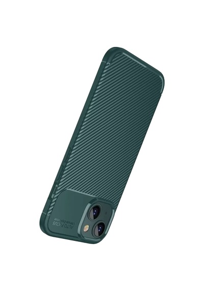 Apple Apple iPhone Uyumlu 15 Kılıf Auto Focus Karbon Kapak - Yeşil Diğer