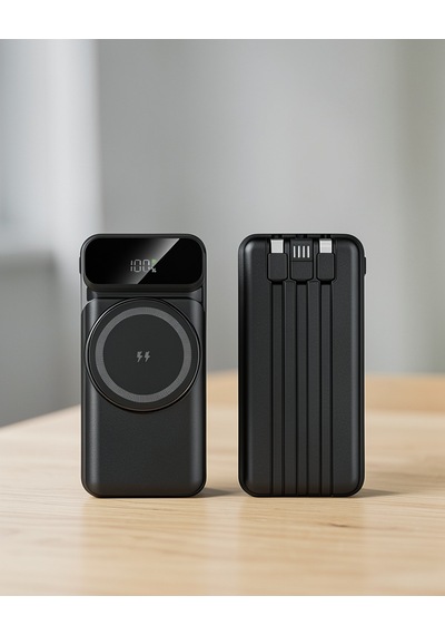 Kablosuz Powerbank 10000 Mah Siyah 15w 20w 22.5w
