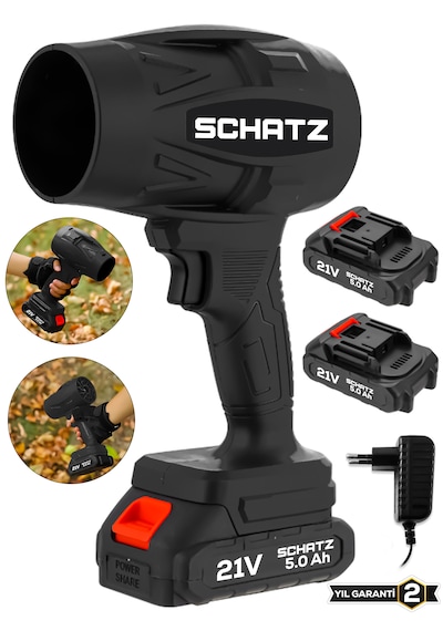 Schatz 21 V Çift Akülü Şarjlı Akülü Jet Fan Üfleyici Toz Üfleyici Mangal Yakma Araç Kurutma Makinesi S112