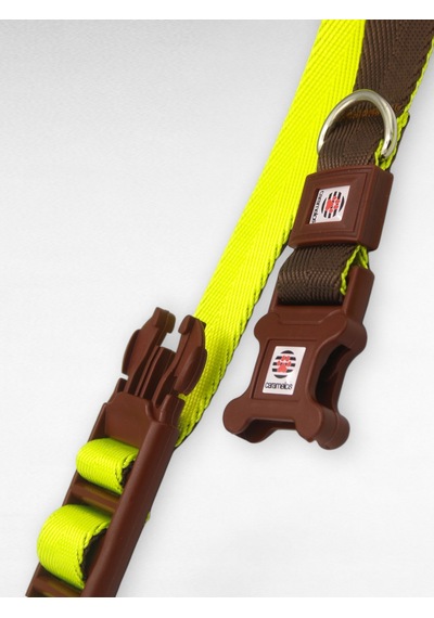 Caramelos Hands-free Eller Serbest Gezdirme Kayışı- Köpek Gezdirme Kayışı - Eller Serbest- Kahverengi - Yeşil