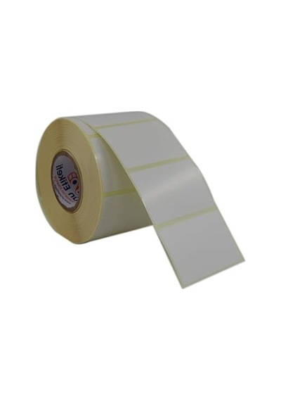 Barkod Yazıcı Etiketi, 60mm X 40mm Boyutunda 1000 Adet Ruloda 10