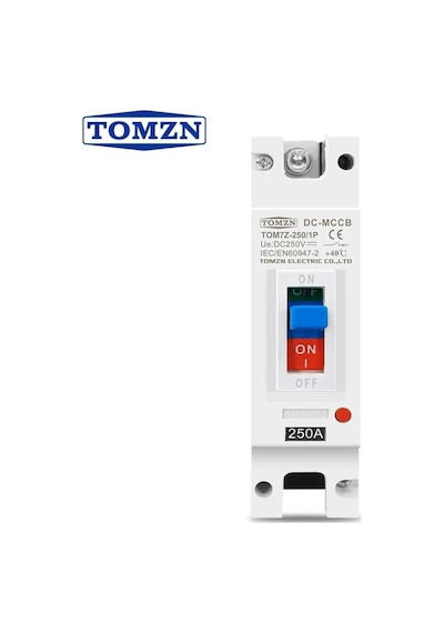 Tomzn 1p Dc 250v Dc Güneşli Panelleri Oluklu Devre Kesici Mccb Aşırı Yük Koruma Anahtarı Koruyucu Güneş Fotovoltaik Pv İçin