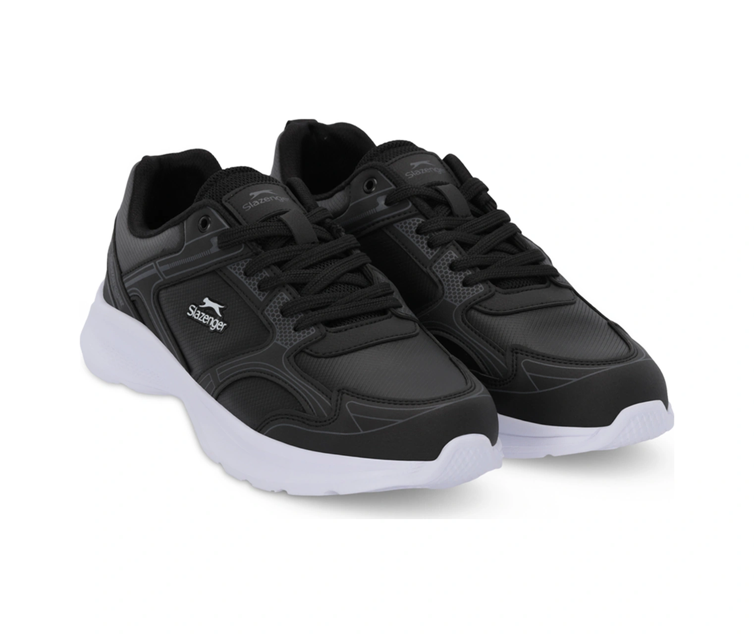 Slazenger Gıma Erkek Siyah / Beyaz Günlük Spor Ayakkabısı Siyah / Beyaz