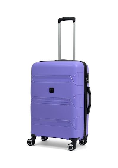 Reymond Luggage Lucas Polipropilen Kırılmaz Valiz, Orta Boy Mor