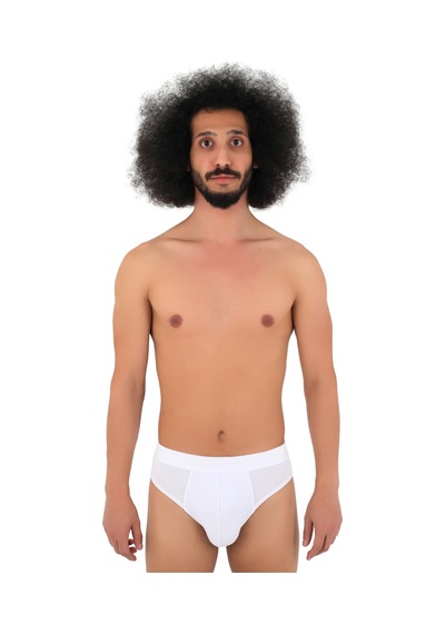 Cnt Erkek Slip Külot Boxer Bel Likralı 6'lı Premium Kutuda Beyaz Beyaz