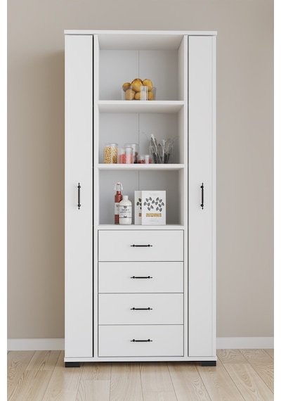 Aeka Ae-2204 Avrasya Çok Amaçlı 2 Kapaklı Raflı Çekmeceli Kiler Mutfak Dolabı Modern Tasarım 170x138x77,5 Beyaz Aeka Ae-2204 Avrasya Çok Amaçlı 2 Kapaklı Raflı Çekmeceli Kiler Mutfak Dolabı Modern Tasarım 170x138x77,5 Beyaz