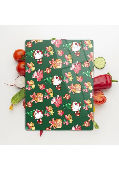 Decovetro Cam Kesme Tahtası Ve Sunumluk Noel Yılbaşı Desenli 20 X 30 Cm Diğer