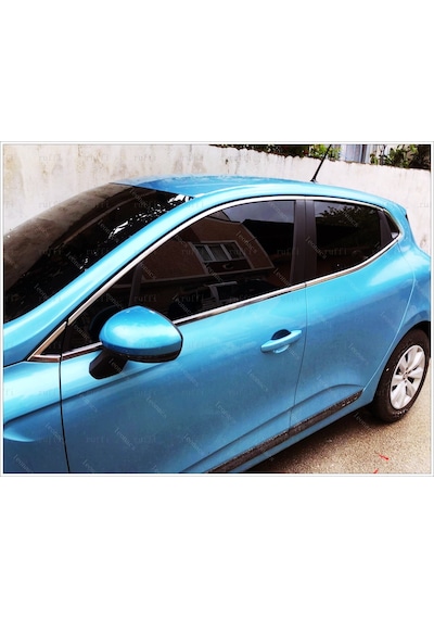 Renault Clio 5 Hb Krom Cam Çerçevesi 12 Prç 2020 Üzeri P.Çelik