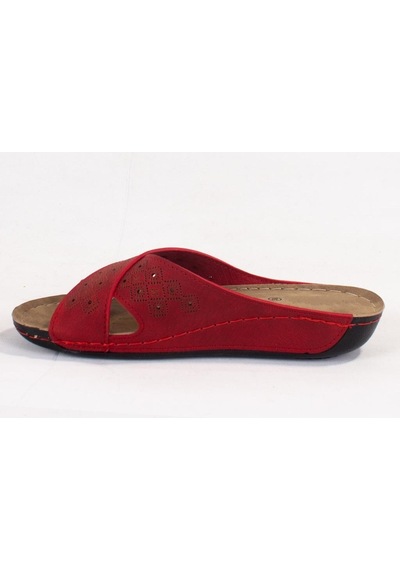 Dagoster Dza37-513 Kırmızı Günlük Ortopedik Kadın Terlik