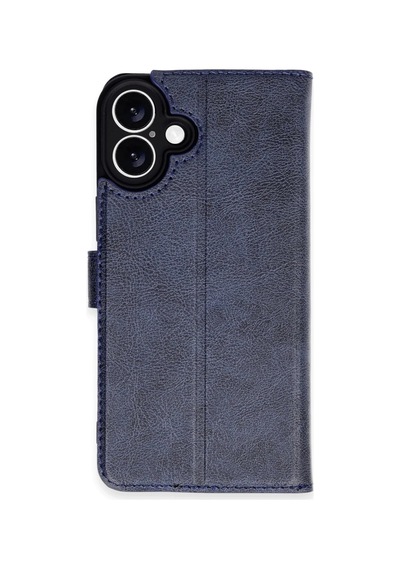Apple Apple Uyumlu iPhone 16 Kılıf Trend S Plus Kapaklı Kılıf - Lacivert