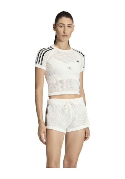 Ke0200-k Adidas Crochet Tee Kadın T-shirt Beyaz Ke0200-k