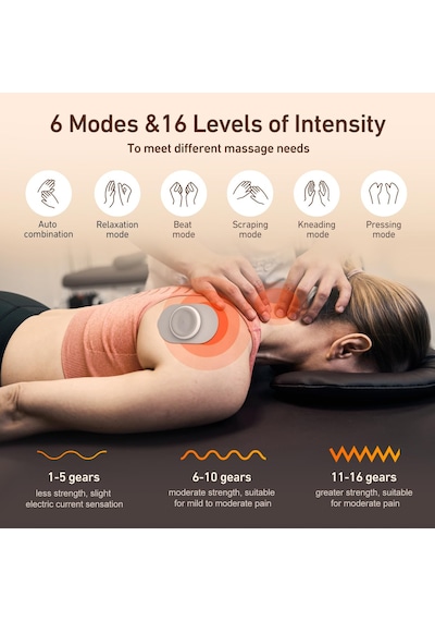Makoxyin Health Expert Lcd Ekranlı Ve Şarj Kutulu Taşınabilir Masaj Cihazı
