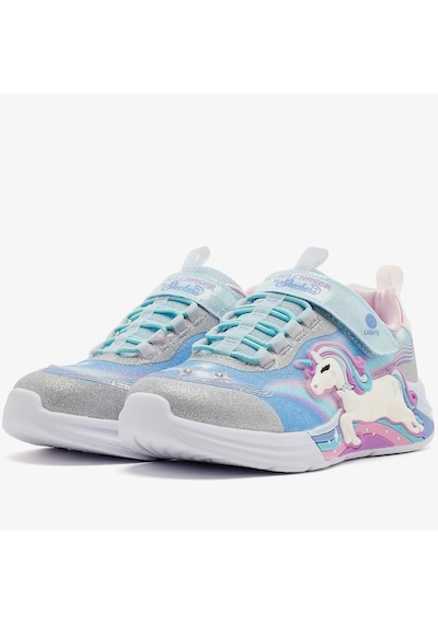 Skechers Unicorn Chaser 302298l-smlt Işıklı Ortopedik Çocuk Spor Ayakkabı Gri