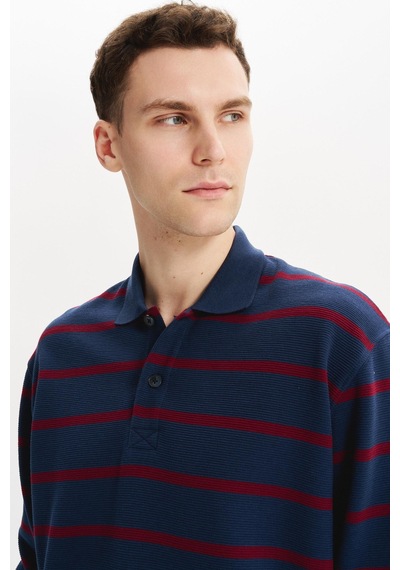 AR-MA Arma Erkek Regular Fit Çizgili %100 Pamuk Ringel Ottoman Kumaş Polo Yaka Ribanalı Sweatshirt K30554952502 İndigo-i1 AR-MA Arma Erkek Regular Fit Çizgili %100 Pamuk Ringel Ottoman Kumaş Polo Yaka Ribanalı Sweatshirt K30554952502 İndigo-i1