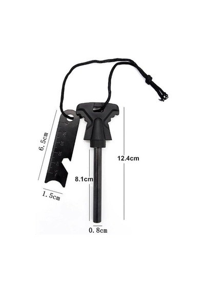 Valkyrie 8mm 8.5cm Magnezyum Ateş Başlatıcı Bar -%100 Katkısız Alüminyum İçermez Fire Starter Çok Renkli