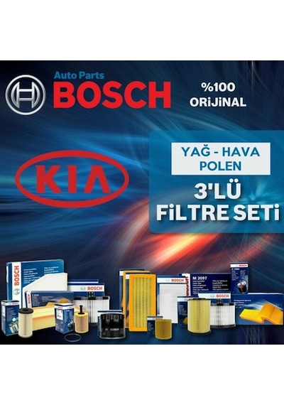 Kia Rio 1.5 Crdi Bosch  Filtre Bakım Seti 2005-2011 (495584454)