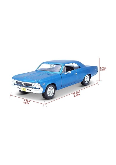 Maisto Lisanslı Metal 1:24 Chevrolet Chevelle Ss 396 Kapısı Ve Kaputu Açılabilir Model Araba Çok Renkli