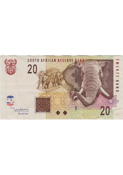 Güney Afrika 20 Rand 2005 Çok Çok Temiz.