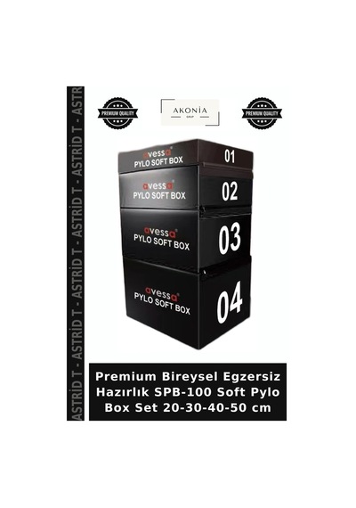 Premium Bireysel Egzersiz Hazırlık Spb-100 Soft Pylo Box Set 20-30-40-50 Cm