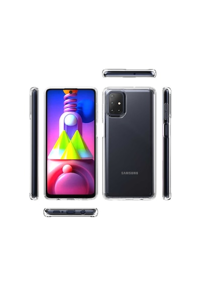 Samsung Uyumlu Galaxy M51 Kilif Full Seffaf Sararmaz Kapak 424416347