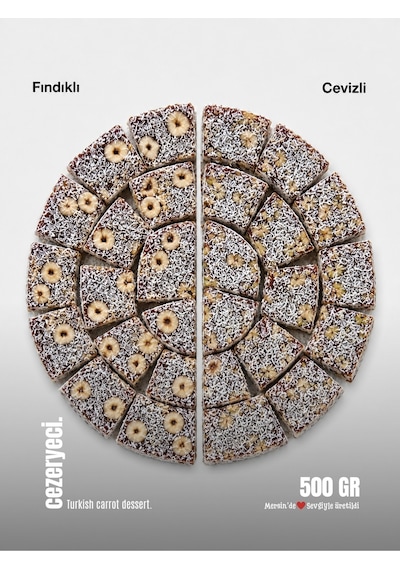 Cezeryeci Fındıklı Cevizli 2'li Gurme Cezerye Paketi 500 G