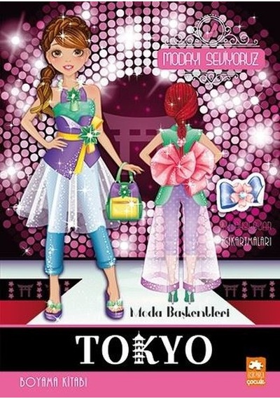 Moda Başkentleri Tokyo - Modayı Seviyoruz - Şık Aksesuar Çıkartmaları - Boyama Kitabı - Roberta Masidlauskyte - Eksik Parça