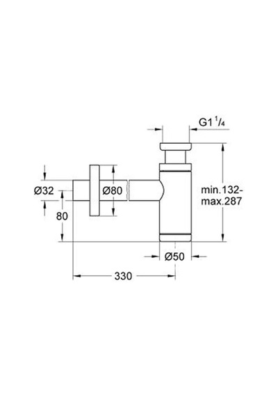 Grohe Lavabo Sifonu 330 MM - 28912000