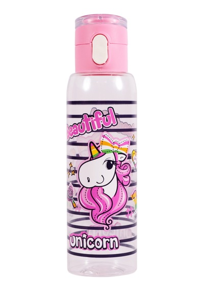 Herevin 161417-818 Askılı Desenli Opak Desenli Matara 500 Ml Pembe