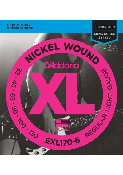 Daddario EXL170-6 6 Telli Bas Gitar Teli (32-130)
