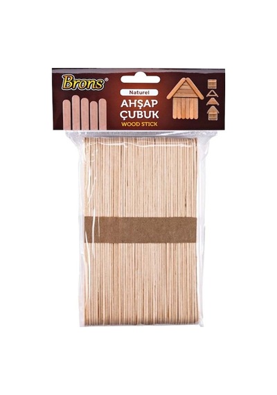 Brons Dondurma Çubuğu Renksiz İnce 50li - 2 Paket