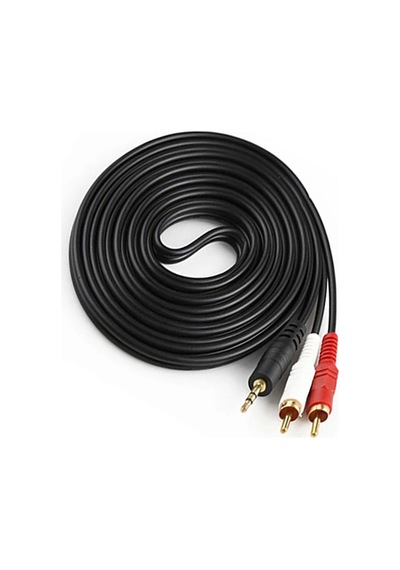 AoGo Aux RCA Stereo Lale Kablo Ses Sistemi Kablosu 3 M